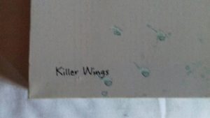 Killer Wings by Jackie Werner. Print. 122cm x 51cm. 