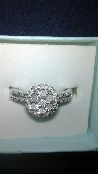 Diamond Ring In Silver